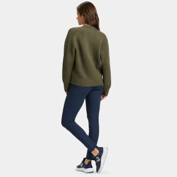 G/FORE Chunky Rib Merino Wool Relaxed Fit V Neck Sweater- Sweaters