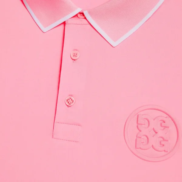 G/FORE Circle G's Embossed Tech Jersey Banded Sleeve Polo- Polos & Shirts