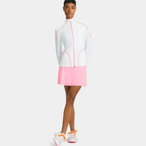 G/FORE Contrast Piping Silky Tech Nylon Full Zip Layer- Mid Layers