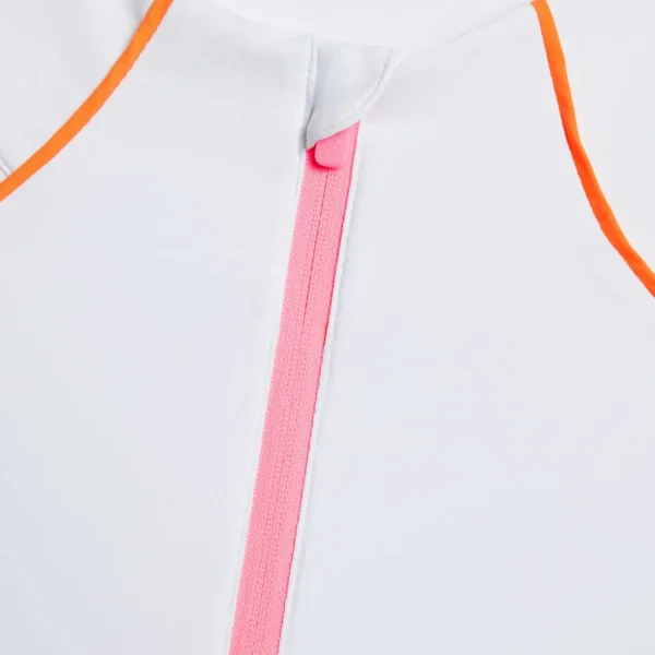 G/FORE Contrast Piping Silky Tech Nylon Full Zip Layer- Mid Layers