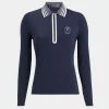 G/FORE Limited Edition 2024 U.S. Open Silky Tech Nylon Zip Polo- Polos