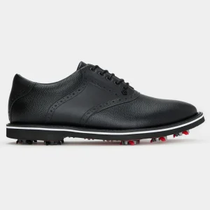 G/FORE Men's G/Lock Gallivanter Pebble Leather Saddle Golf Shoe- Gallivanter