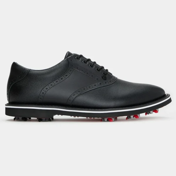 G/FORE Men's G/Lock Gallivanter Pebble Leather Saddle Golf Shoe- Gallivanter