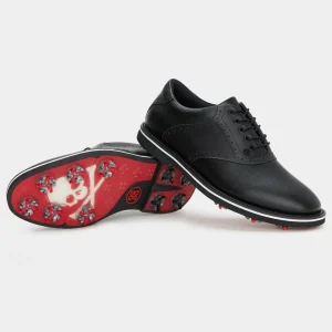G/FORE Men's G/Lock Gallivanter Pebble Leather Saddle Golf Shoe- Gallivanter