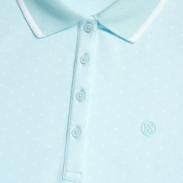 G/FORE Polkadot Jacquard Sleeveless Polo- Polos