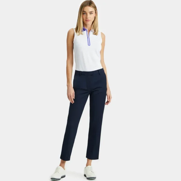 G/FORE Quarter Zip Tech Pique Sleeveless Polo- Polos