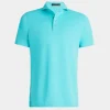 G/FORE Rib Gusset Tech Pique Modern Spread Collar Polo- Polos & Shirts