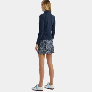 G/FORE Silky Tech Nylon Ruched Full Zip Layer- Mid Layers