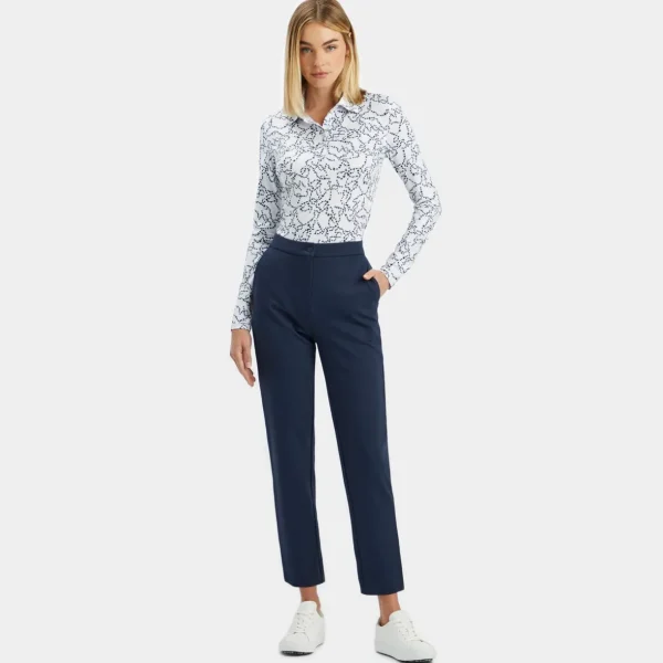 G/FORE Star Dust Tech Jersey Long Sleeve Polo- Polos