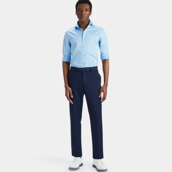 G/FORE Stretch Ice Woven Modern Spread Collar Shirt- Polos & Shirts