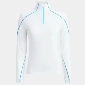 G/FORE Sun Shield Silky Tech Nylon Quarter Zip Layer- Mid Layers